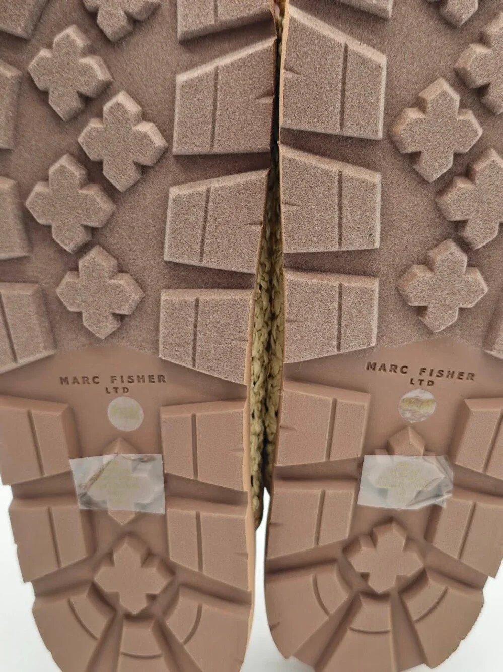 Marc Fisher Mylan Woven Buckle Slide Sandals Women’s Size 9.5 Medium Natural